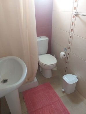 Regadera, secadora de cabello, toallas 