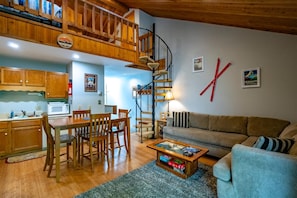 TV, fireplace, DVD player