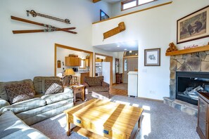 Chimenea y reproductor de DVD