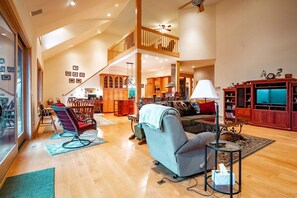 Cheminée, lecteur de DVD