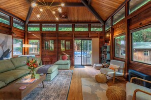 TV, foosball, table tennis, books