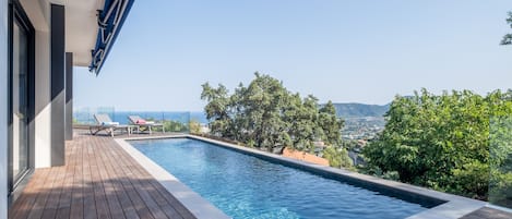 A heated pool