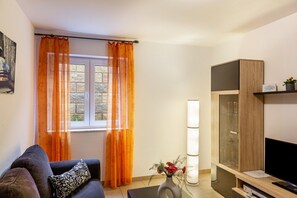 TV, DVD player, stereo