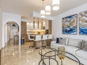 Living area - Rio | Sea View - Terrace - Pool (Fuengirola)