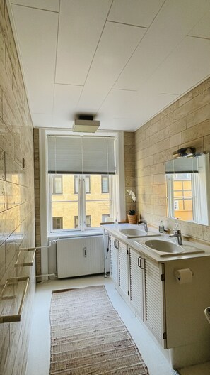Shower, hair dryer