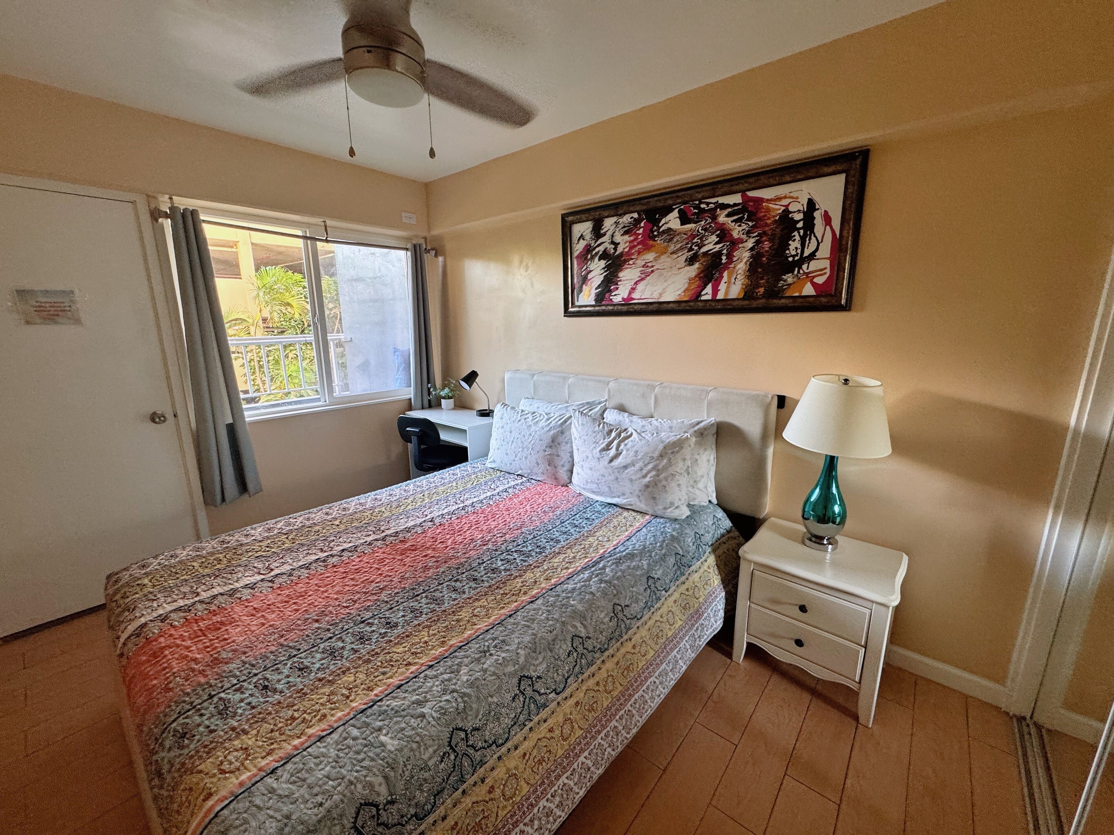 2 bedrooms, desk, iron/ironing board, free WiFi