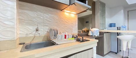 Apartment, 2 Schlafzimmer | Eigene Küche | Kühlschrank, Kochgeschirr/Geschirr/Besteck
