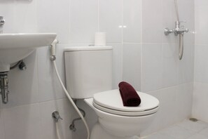 Apartment | Bathroom | Towels - Homey And Cozy Stay Studio Apartment At Patraland Urbano (Bekasi)