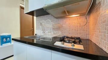 Apartemen, 2 kamar tidur | Dapur pribadi | Lemari es dan peralatan masak/sendok-piring