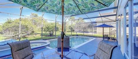 A heated pool
