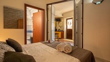 1 Schlafzimmer, BĂŒgeleisen/BĂŒgelbrett, kostenloses WLAN, BettwĂ€sche