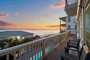 Property grounds - Gulf View Home with Pool, Firepit, and Private Beach Access (Santa Rosa Beach)