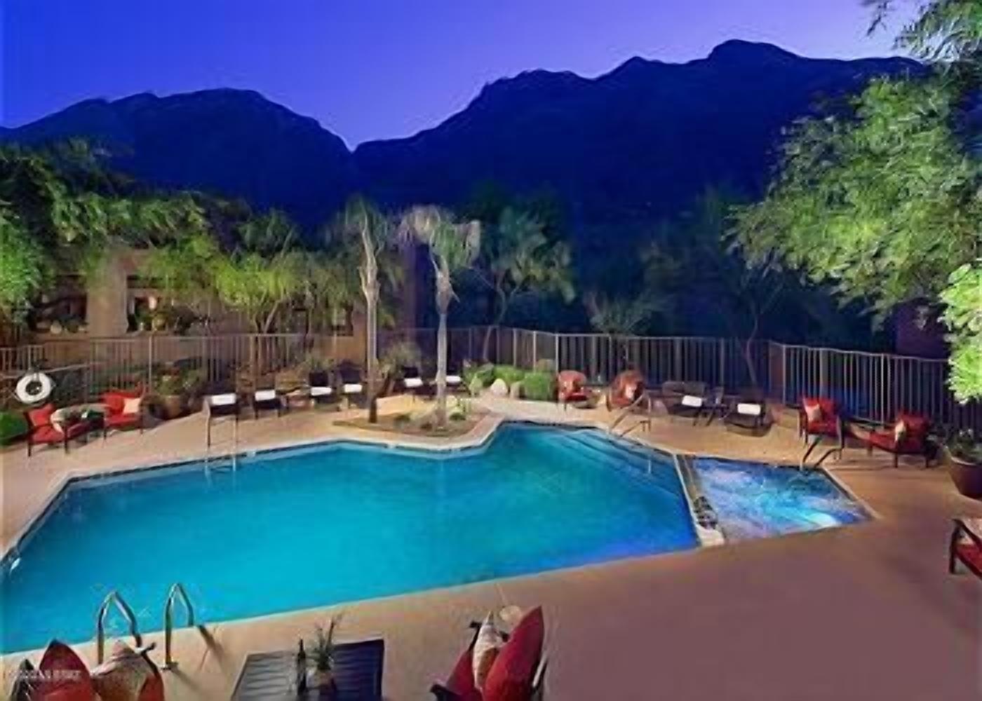A heated pool