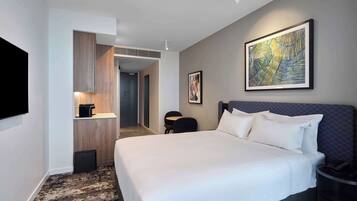 1 dormitori, roba de llit d'alta qualitat i minibar