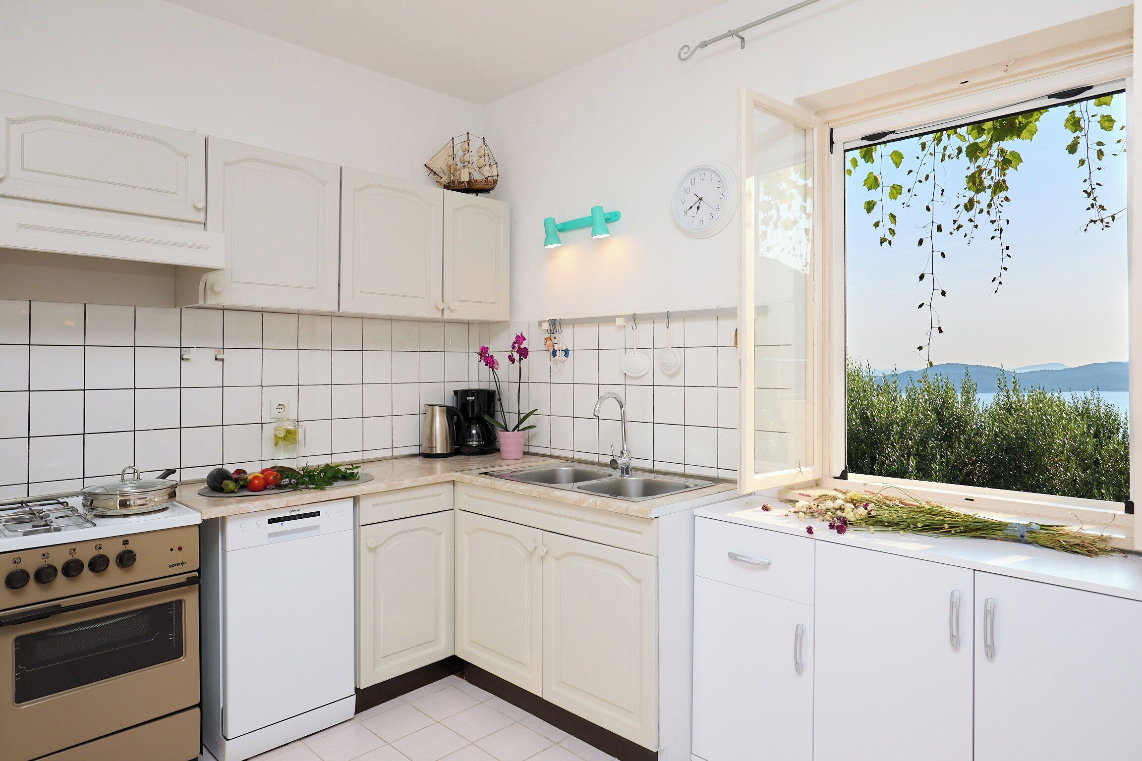 Kühlschrank, Ofen, Herdplatte, Geschirrspüler