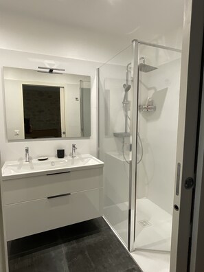 Shower, hair dryer, towels, soap - Apartment /GITE sleeps 4 with SPA (Massages on reservation) (Domessargues)