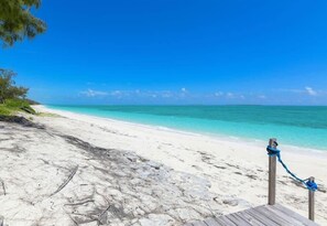 Private beach, white sand