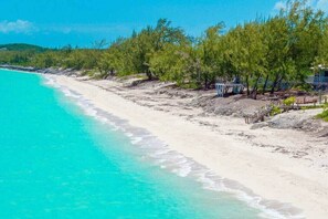 Vue sur la plage ou l’océan