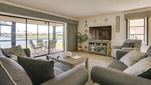 Unclassified image, 2 of 34, button - Covered Lanai & Waterfront View: Cape Coral Condo (Cape Coral)