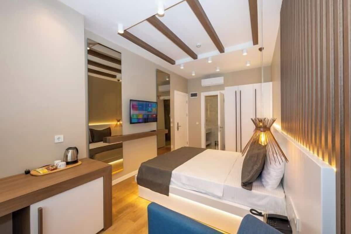 Een gratis minibar, geluiddichte muren, gratis wifi, beddengoed