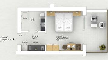 Façana frontal de l'allotjament