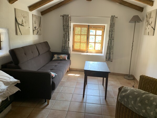 Televisión y chimenea 