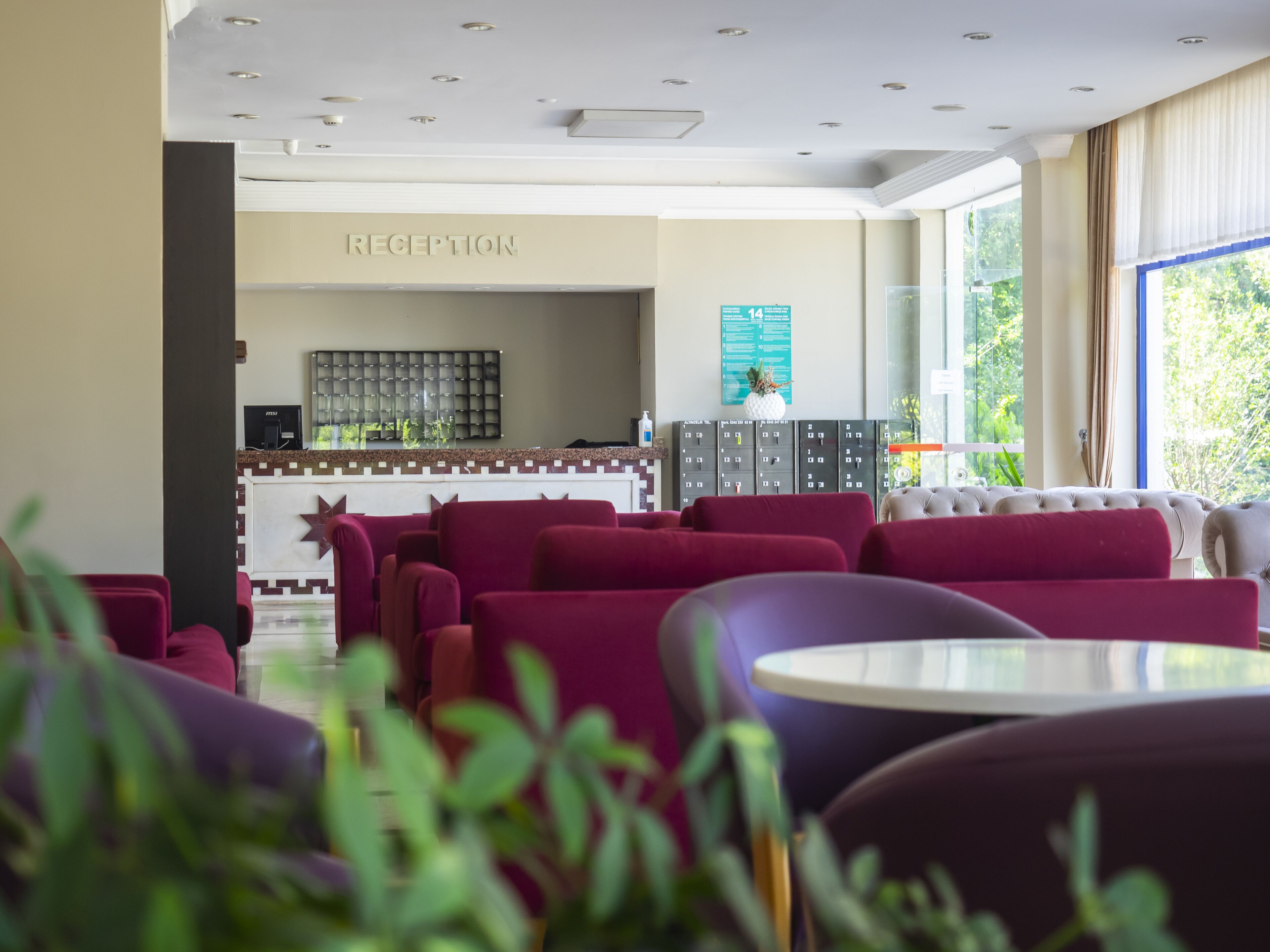 Sala de estar en el lobby