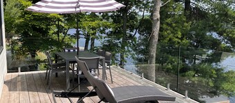 LAKE MUSKOKA NEW BUILD COTTAGE LONG ISLAND DOTTED VIEW