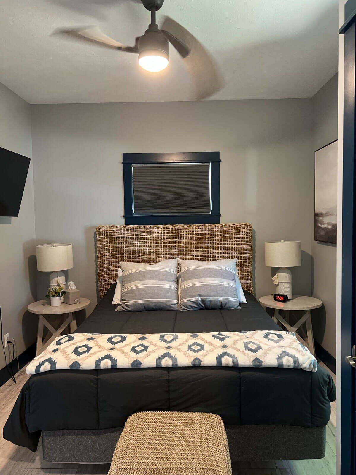3 bedrooms, iron/ironing board, travel cot, WiFi