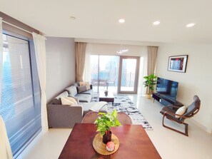 Luxury Apartment | Living area | Smart TV