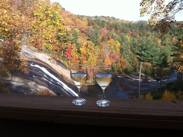 View from property - Stay directly above Toxaway Falls with breathtaking mountain views. (Lake Toxaway)
