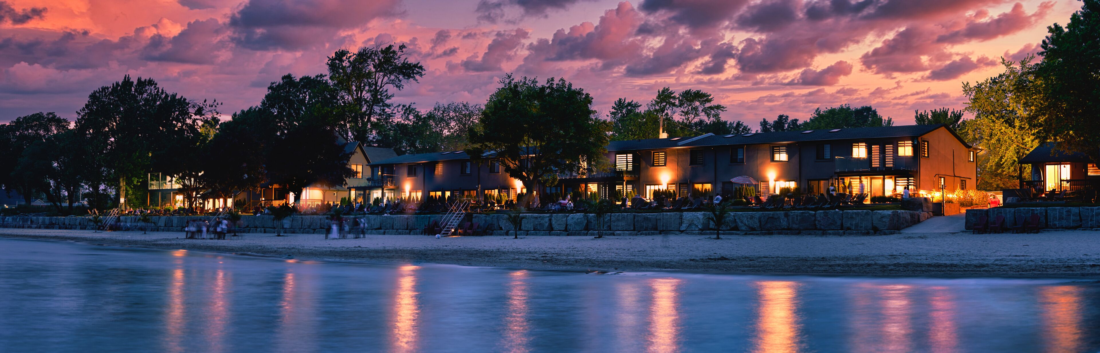 Front of property - evening/night