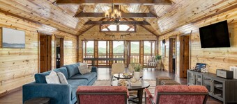 Group Retreat • Pool + Hot Tub + Views Near Pigeon Forge | Sleeps 24 | Wilder