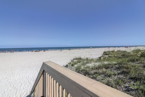 Beach nearby, sun loungers