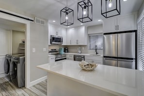 Kitchen and laundry room