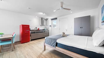 In-room safe, iron/ironing board, free cribs/infant beds, free WiFi