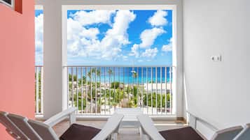 Standaard studio, uitzicht op zee | Terras