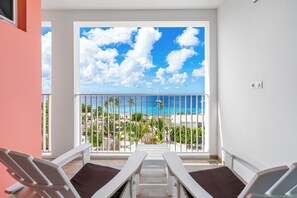 Standaard studio, uitzicht op zee | Terras