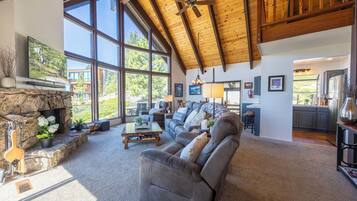 TV connectée, cheminée