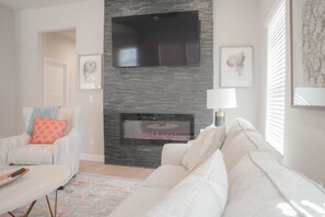 Smart TV, music library, video library