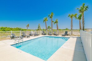 A heated pool