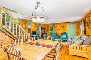 Interior - Private, two-story home with a woodstove & firepit - two dogs welcome (Schroon Lake)