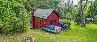 Private, two-story home with a woodstove & firepit - two dogs welcome