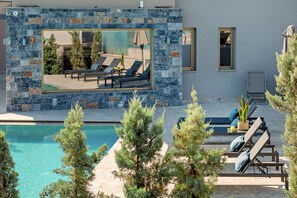 Pool - Luxury Villa AQUA With 2 Private Pools (Atsipopoulo)