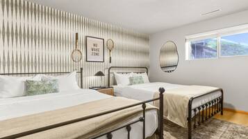 4 bedrooms, iron/ironing board, travel crib, WiFi