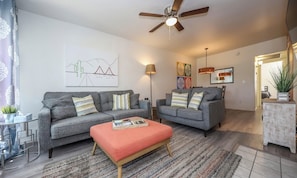 Smart-tv och eldstad