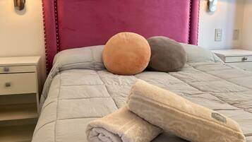 2 bedrooms, in-room safe, iron/ironing board, travel crib