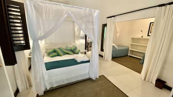 Classic Quadruple Room, Garden Area | Egyptian cotton sheets, premium bedding, minibar, individually decorated