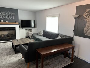 TV connectée, cheminée
