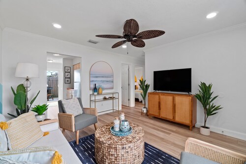 Walk to Beach! Modern PCB Beach House | Private Yard!